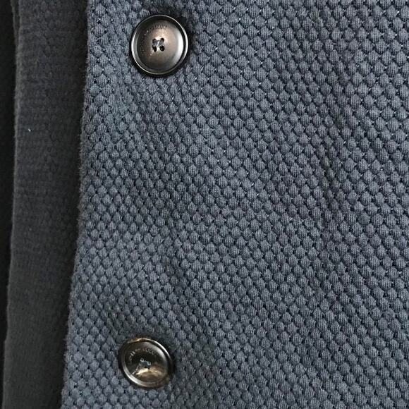 Emporio Armani Black Swiss Dot Textured Lightweight Swacket Sweater Blazer 56 - Picture 10 of 14